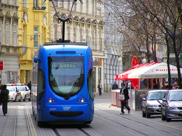 A tram in Zagreb: hop on board!