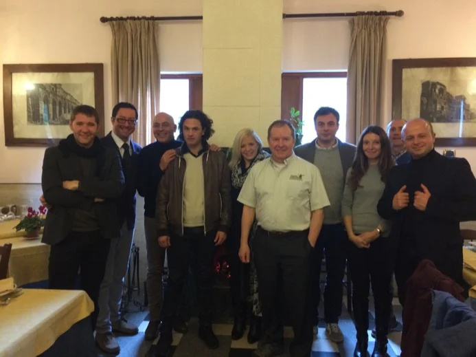 Paul and guides in Rome