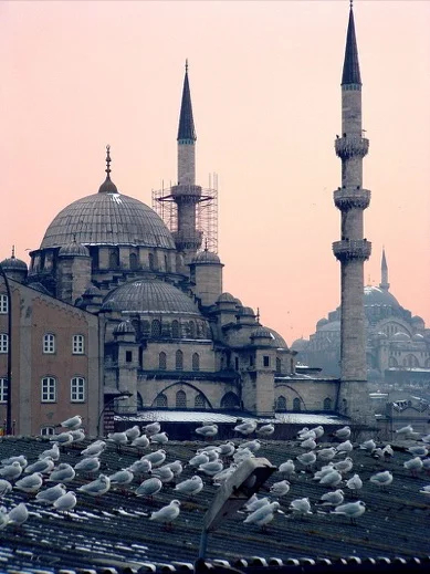 Yeni Mosque at dusk, Istanbul