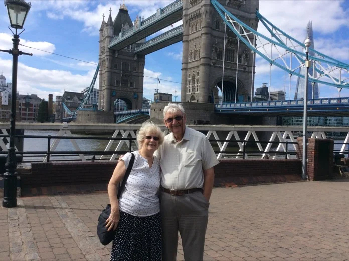 Bill and Edna on tour in London
