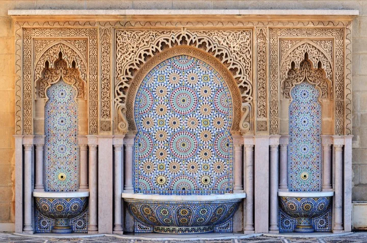 Mosaic tile in Rabat, Morocco