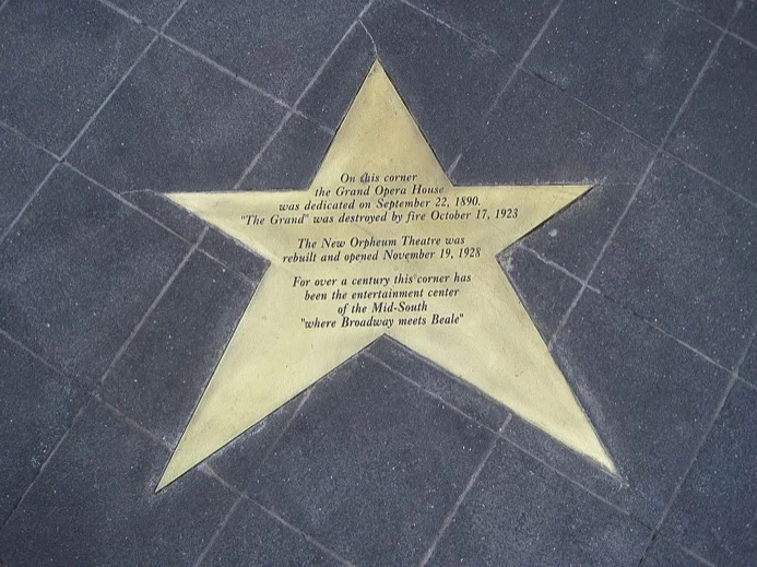 Star outside the Orpheum Theatre