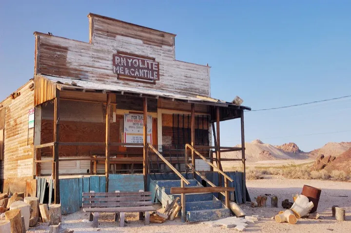 Abandoned merchant, Rhyolite, Nevada
