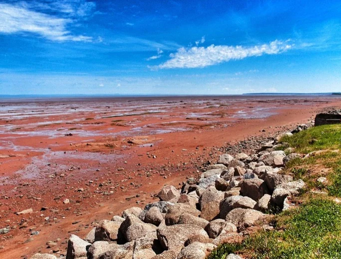 Low tide at the Bay of Fundy, New Brunswick