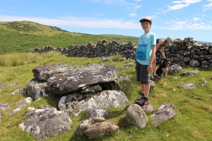 Ancient burial site on the farm, and stone walls built centuries ago.