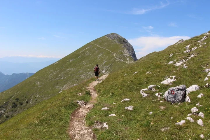 Quiet trails in the Julian Alps