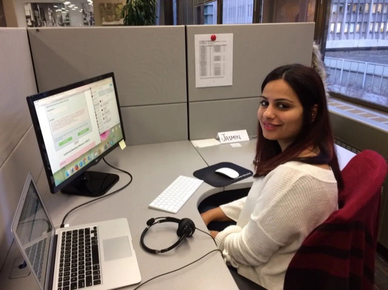 Jasmin in Vancouver - one of our many helpful CES staff