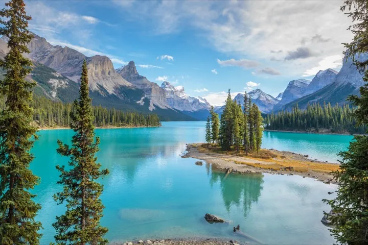 Jasper by day, Maligne Lake