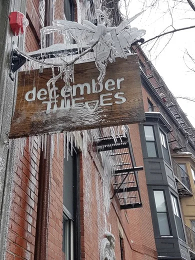Icicles in Beacon Hill