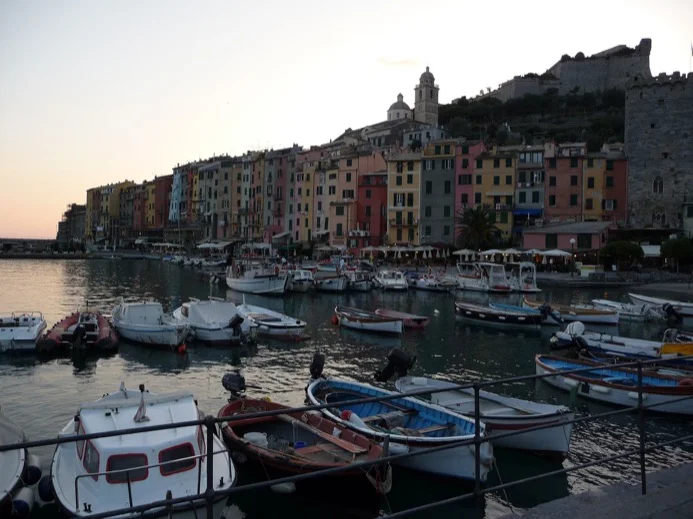 Portovenere, Italy at dusk.