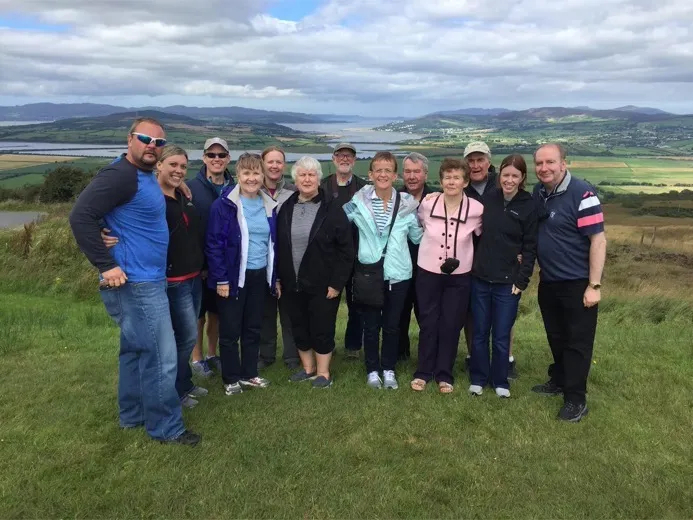A happy group of Barry's travellers in Donegal, Ireland