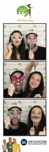 Emi and Ro hamming it up in the Photo Booth