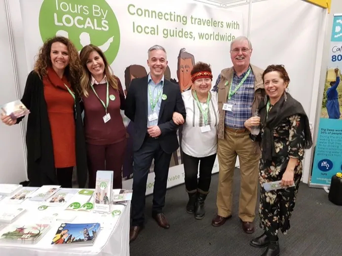 Just a few of our fantastic guides at the London Travel Show in 2018