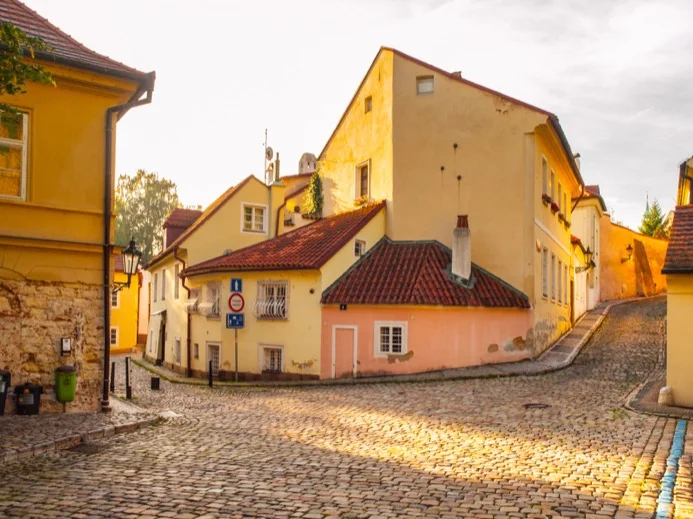 The smallest house in Prague! Find it on New World Street.