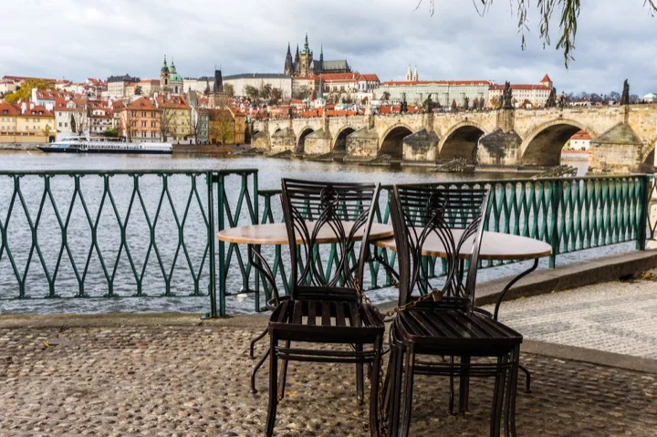 For a meal with a view...choose a traditional riverfront cafe