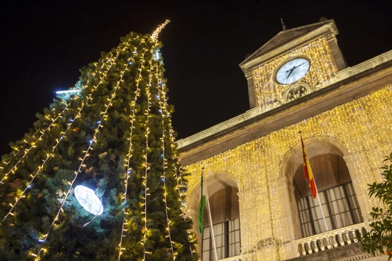Christmas Lights in Seville, Spain