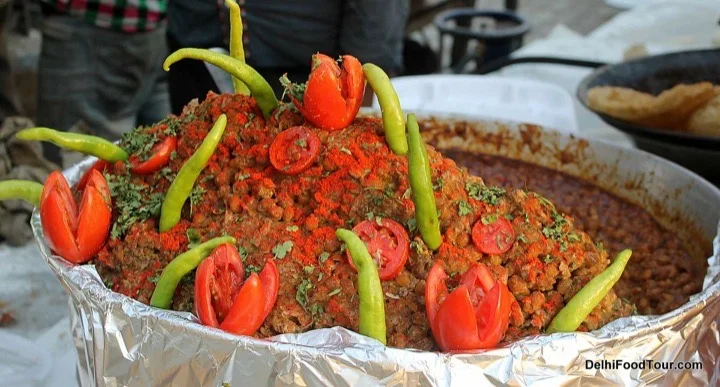 Spicy Chole in New Delhi