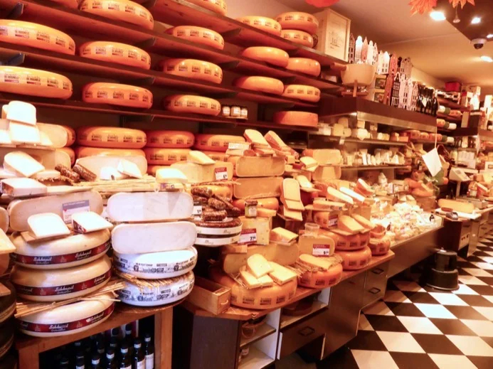 Dutch cheeses in Amsterdam