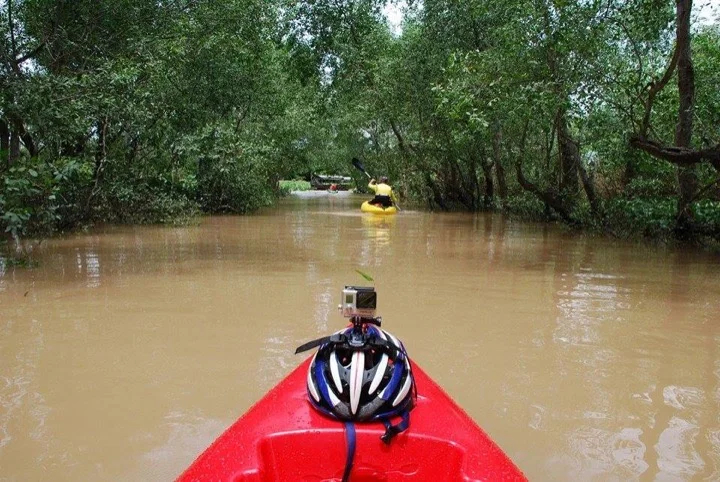 Kayaking on the Mekong River, Vietnam