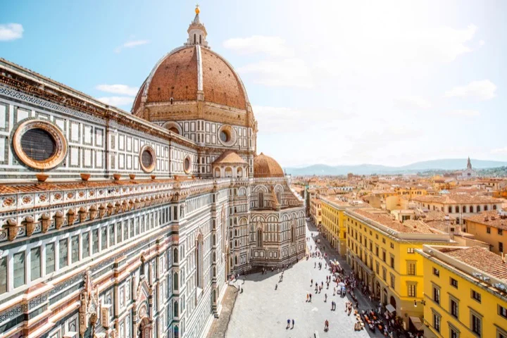 Florence's Duomo gleams in the sunshine