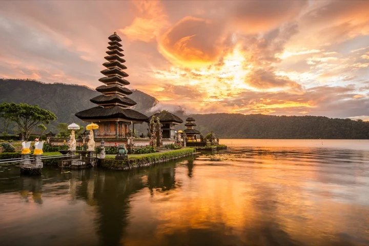 Sunrise in Bali, Indonesia
