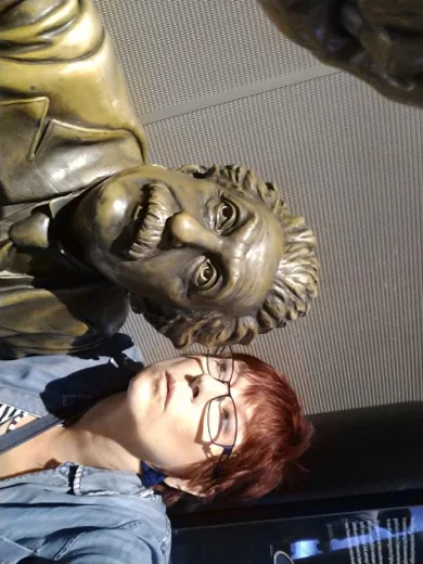 Albert Einstein and a close friend! (Sheila)