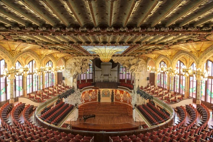 Palace of Catalan music in Barcelona, Catalonia, Spain