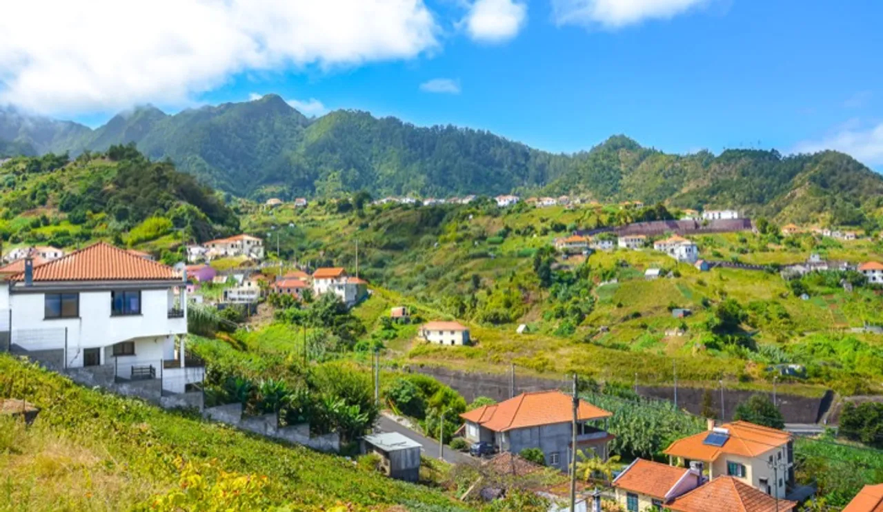 Beautiful village Porto da Cruz in Madeira island, Portugal