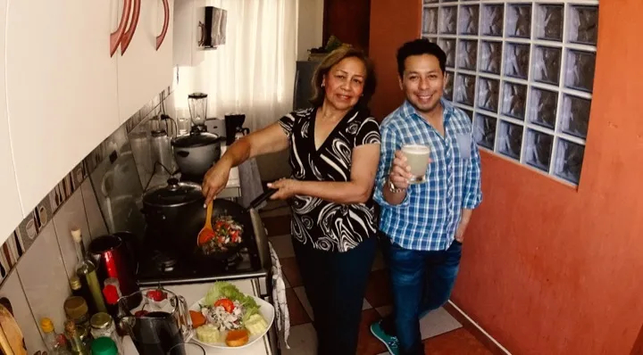 Aaron and his mother Dagmar cook for you in Lima, Peru