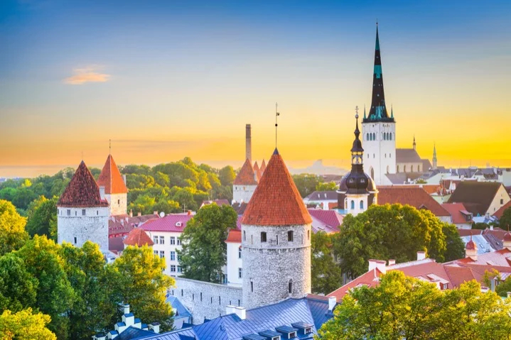 Wake up in the fairytale architecture of Tallinn, Estonia
