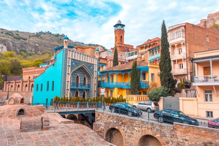 Work in the Old Town of Tbilisi, Georgia