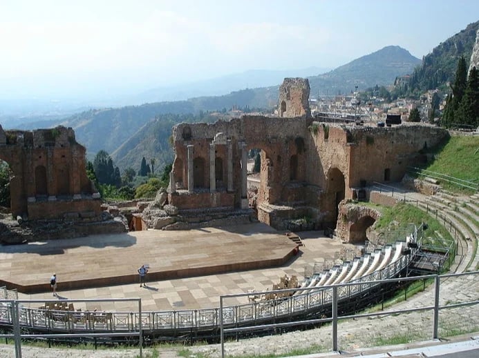 Imagine watching a performance in Taormina's ancient Greek theatre