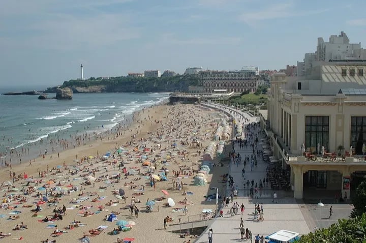 The Grand Plage in Biarritz