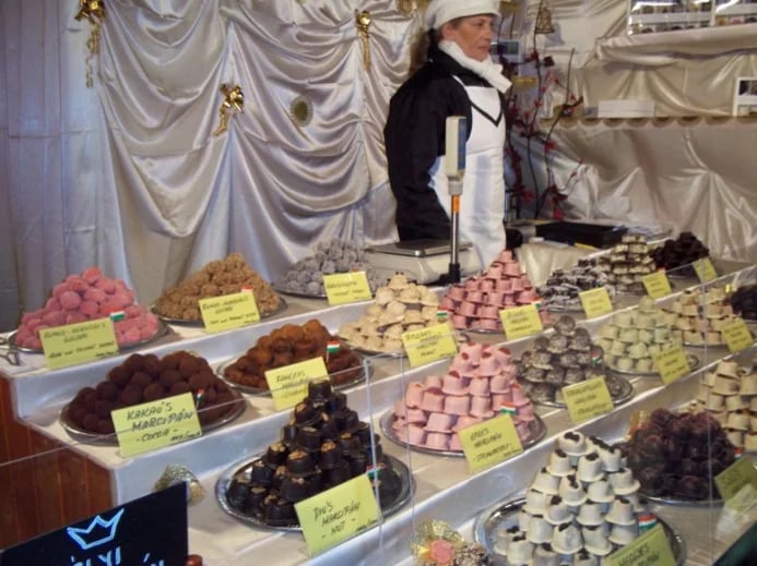 Christmas chocolates at Budapest Market