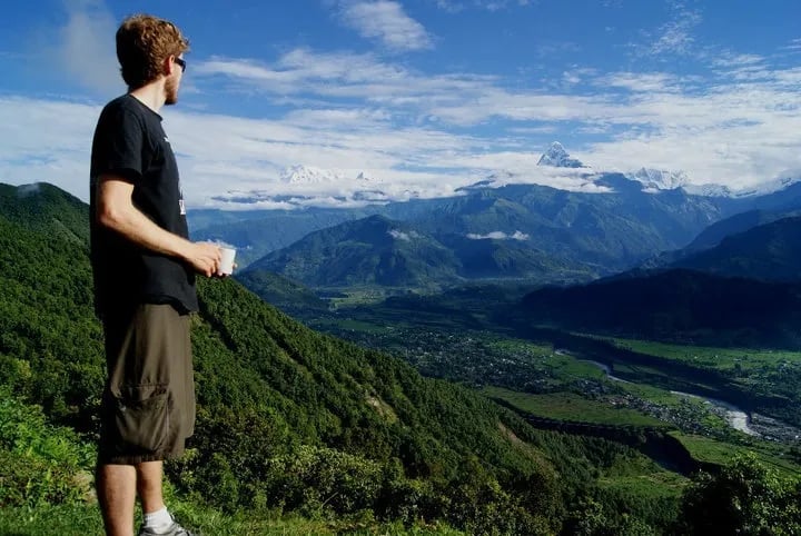 Matt on an earlier Adventure to Asia