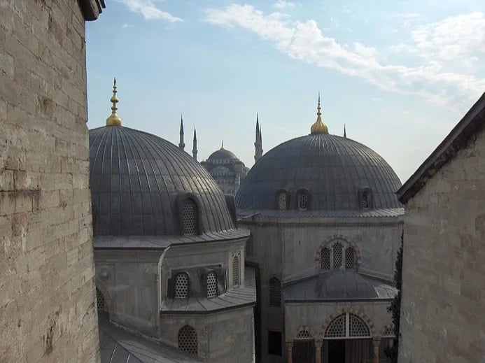 View from inside Hagia Sophia