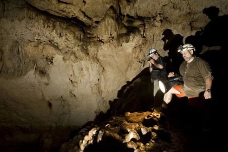 Exploring a Cenote Cave