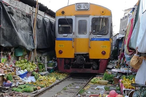Mae Klong Railway Station Market