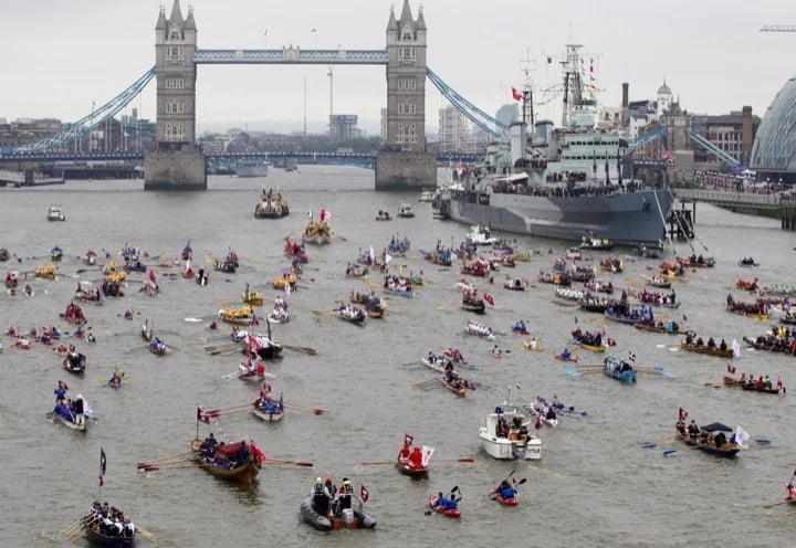 Flotilla on the Thames