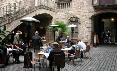 Cafe in the Courtyard of Museu Tèxtil i d'Indumentària