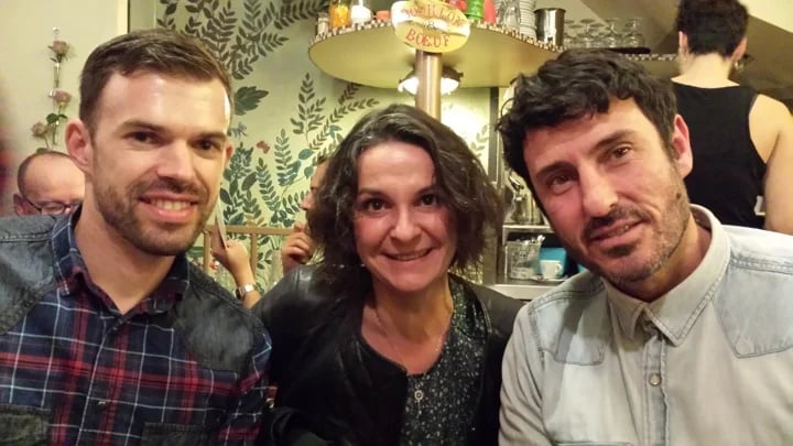 David, Isabelle and Gustavo in Paris
