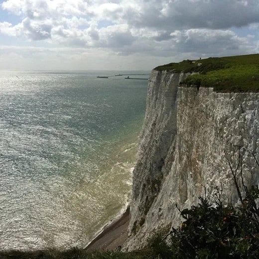 The white cliffs of Dover