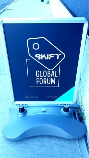 The Skift Global Forum took place at the Duggal Greenhouse, Brooklyn.
