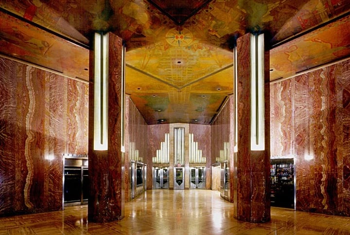 Inside the Chrysler building