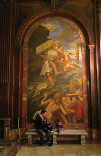 Mural at the New York Public Library