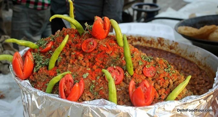 Spicy Chole in New Delhi