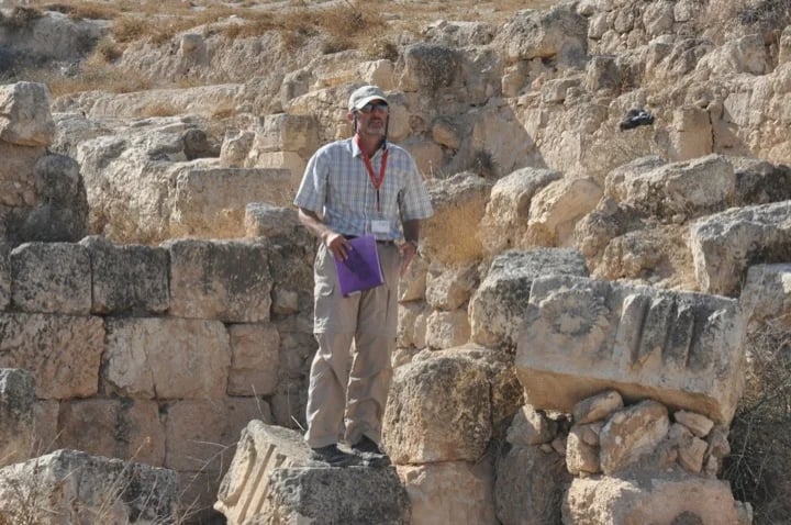 Shmuel guiding Herodium