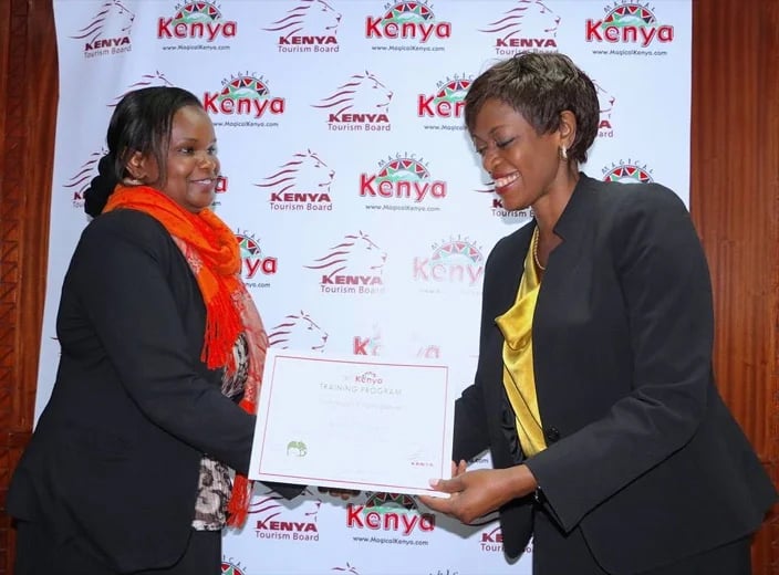 Appreciation and award from Kenya tourism Board for showcasing kenya through my travels and blogs