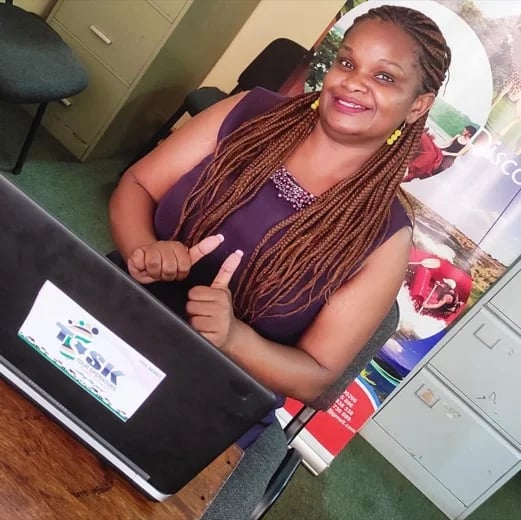 some office moment, I am a member of ATour operators society of kenya