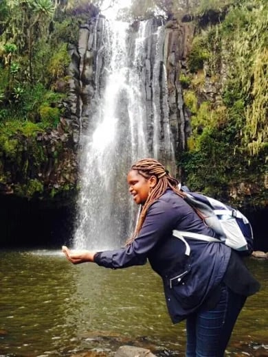 queens cave falls in aberdares